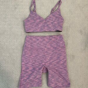 Outdoor Voices Pink and Purple Activewear Set